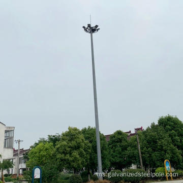 Galvanized 20m tiang lampu tiang tinggi